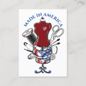 裁縫- Made in America名刺 名刺 (正面)