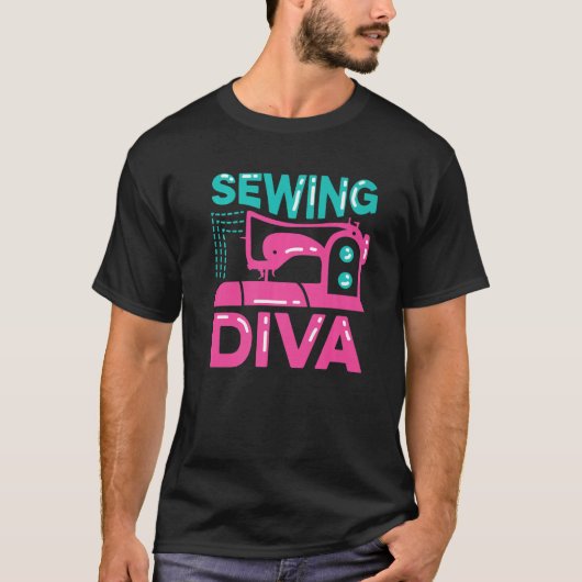 裁縫Diva歌手またはパフォーマー Tシャツ (正面)