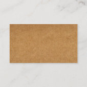 裂かれた紙およびボール紙の名刺 名刺 (裏面)