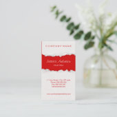 裂かれた紙によって引き裂かれる名刺 名刺 (スタンド正面)