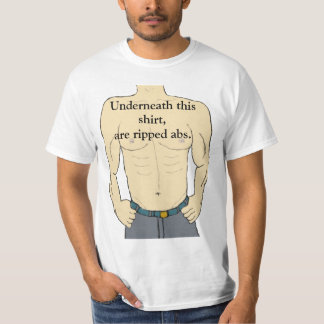 裂かれたABS Tシャツ