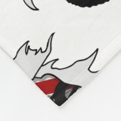 裂かれたBMXの自転車 フリースブランケット (角)