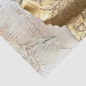 裂けたエッジの古い紙金ゴールド箔ひび割れた壁 薄葉紙 (詳細)