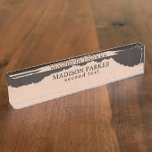 裂けたエッジ デスクネームプレート (側面)