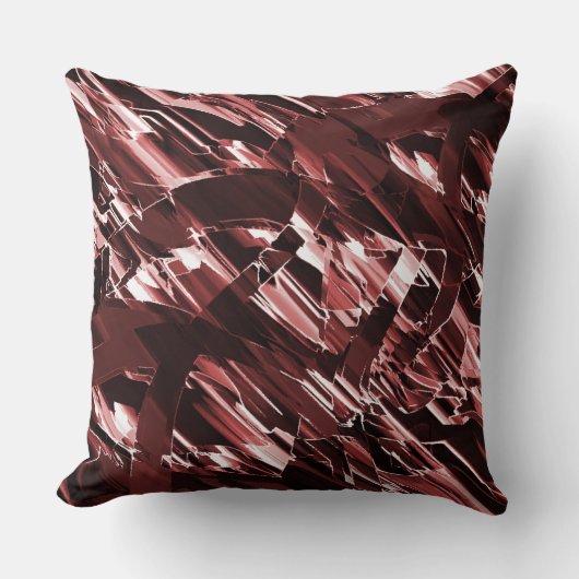 裂けた赤い刃や切れ味の悪い赤い刃の解体 クッション (正面)