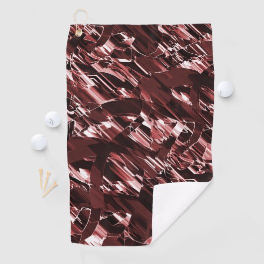 裂けた赤い刃や切れ味の悪い赤い刃の解体 ゴルフタオル (インサイチュ)