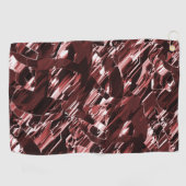 裂けた赤い刃や切れ味の悪い赤い刃の解体 ゴルフタオル (横)