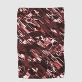 裂けた赤い刃や切れ味の悪い赤い刃の解体 ゴルフタオル (正面)