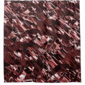 裂けた赤い刃や切れ味の悪い赤い刃の解体 シャワーカーテン (正面)