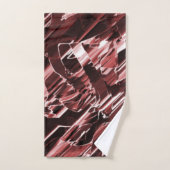 裂けた赤い刃や切れ味の悪い赤い刃の解体 バスタオルセット (ハンドタオル)