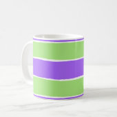 裂けストライプの紙模様 コーヒーマグカップ (正面左)