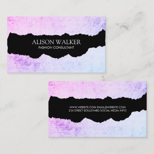 裂けモダンた 名刺 (正面/裏面)