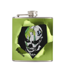 裂け幽霊のよく出るた穴を通るピエロ フラスク