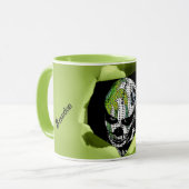 裂け幽霊のよく出るた穴を通るピエロ マグカップ (正面左)