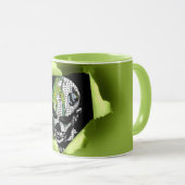 裂け幽霊のよく出るた穴を通るピエロ マグカップ (正面右)