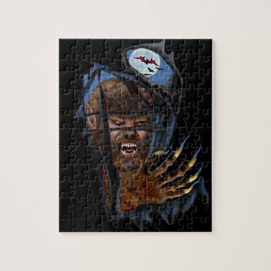 裂け目のとどろく狼人間 ジグソーパズル (縦)