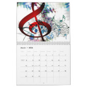 裂け目のノート カレンダー (3月 2026)