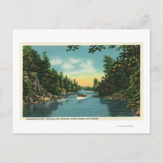 裂け目の国際的表示 ポストカード (正面)