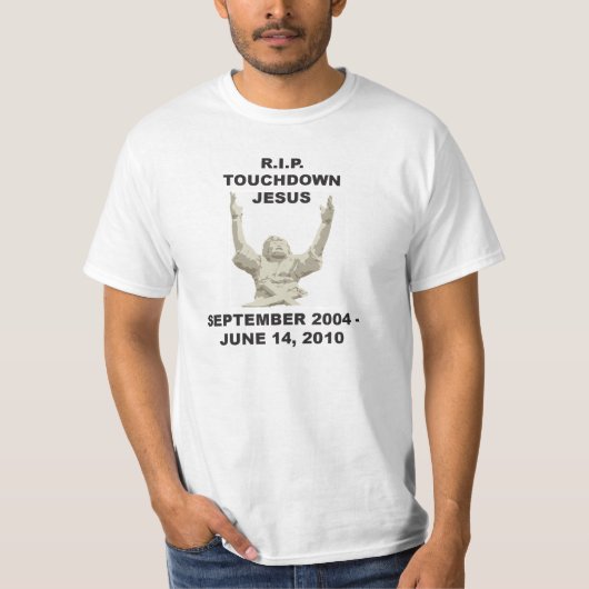 裂け目はイエス・キリストを着陸します Tシャツ (正面)