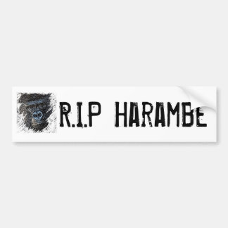 裂け目Harambe バンパーステッカー