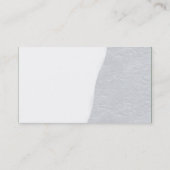 裂け遠くに-淡いグレーの粗い紙テクスチャ 名刺 (裏面)
