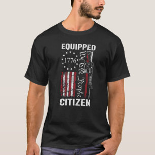 装備された市民 – USAフラグPro Gun 2nd補正 Tシャツ