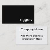 装備者の名刺 名刺 (正面/裏面)