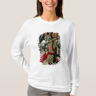 装甲および一致の馬の装甲のスーツ Tシャツ