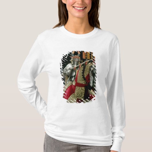 装甲および一致の馬の装甲のスーツ Tシャツ (正面)
