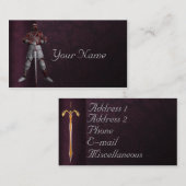 装甲の騎士 名刺 (正面/裏面)