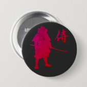 装甲サムライ日本の戦士 缶バッジ (正面&裏面)