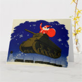 装甲サンタ カード (黄色い花)