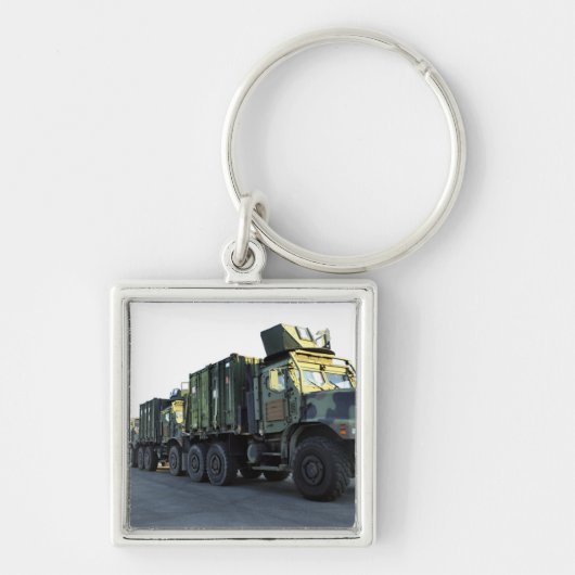 装甲トラックはモレヘッドシティの桟橋に座る キーホルダー (正面)