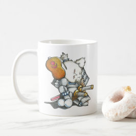 装甲マグの武士のマウス コーヒーマグカップ