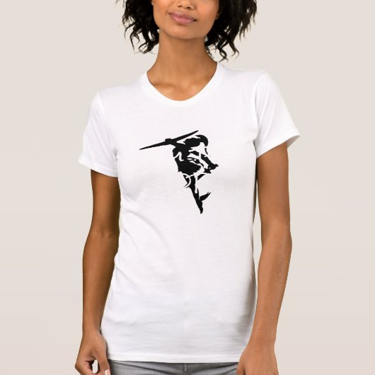 装甲メスの戦士は"私が嵐"であることを言います Tシャツ (正面)