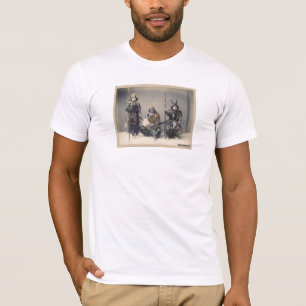 装甲ヴィンテージの日本のな写真のティーの3武士 Tシャツ