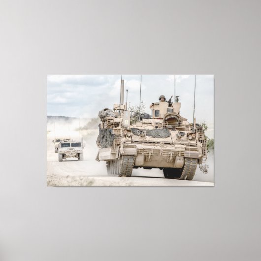 装甲人員輸送船 – M2 Bradley 40x60 キャンバスプリント (正面)