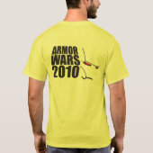装甲戦争のデザイン1の逆 Tシャツ (裏面)