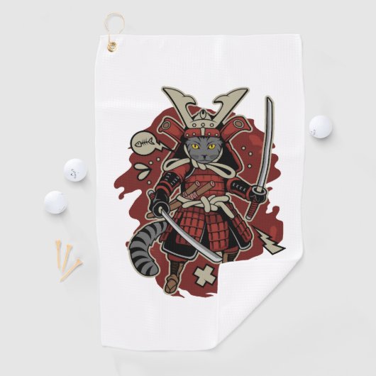 装甲猫侍 ゴルフタオル (インサイチュ)