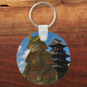 装甲猫戦士イラストレーション キーホルダー (正面)