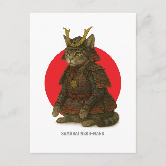 装甲猫戦士イラストレーション ポストカード (正面)