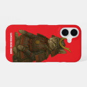 装甲猫戦士イラストレーション iPhone 16ケース (裏面横)