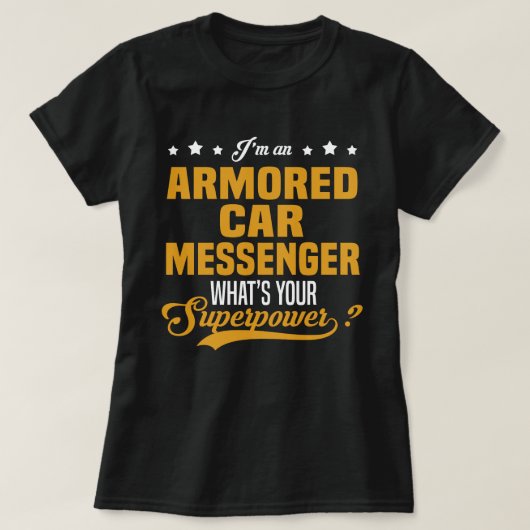 装甲車のメッセンジャー Tシャツ (デザイン正面)
