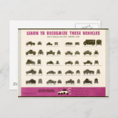 装甲車を知る ポストカード (正面/裏面)