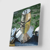 装甲 スクエア壁時計 (傾斜)