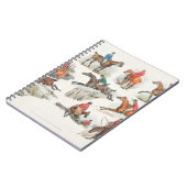 装着されたスポーツマンスケッチのスポーツのイラストレーション ノートブック (左側)