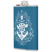 装飾いかりカスタムモノグラムフラスコ フラスク (左)