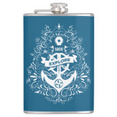 装飾いかりカスタムモノグラムフラスコ フラスク (正面)