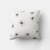 装飾おもしろいスパイダ不気味ーズのハロウィンシームレス クッション (裏面)