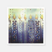 装飾お洒落キャンドルハヌカー スタンダードカクテルナプキン (正面)